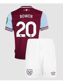 Detské Futbalové oblečenie West Ham United Jarrod Bowen #20 2024-25 Krátky Rukáv - Domáci (+ trenírky)